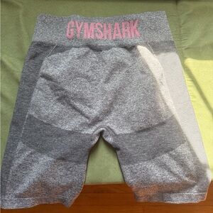 Gymshark Heather Gray Shorts with Pink Logo